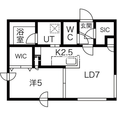 新道東駅 徒歩6分 4階の物件間取画像